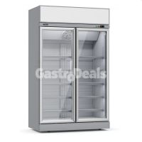 Combisteel koelkast 2 glasdeuren INS-1000R wit