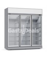 Combisteel koelkast 3 glasdeuren INS-1530R wit
